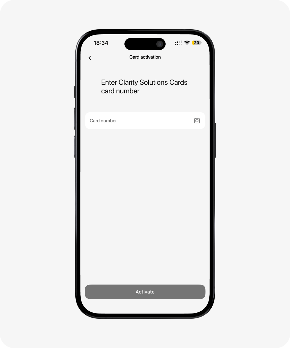 Follow the on-screen instructions to get your card activated.